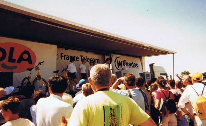 Animateur Podium Tour de France pour la seconde année en 1999, Podium Ligne d'Arrivée France Telecom